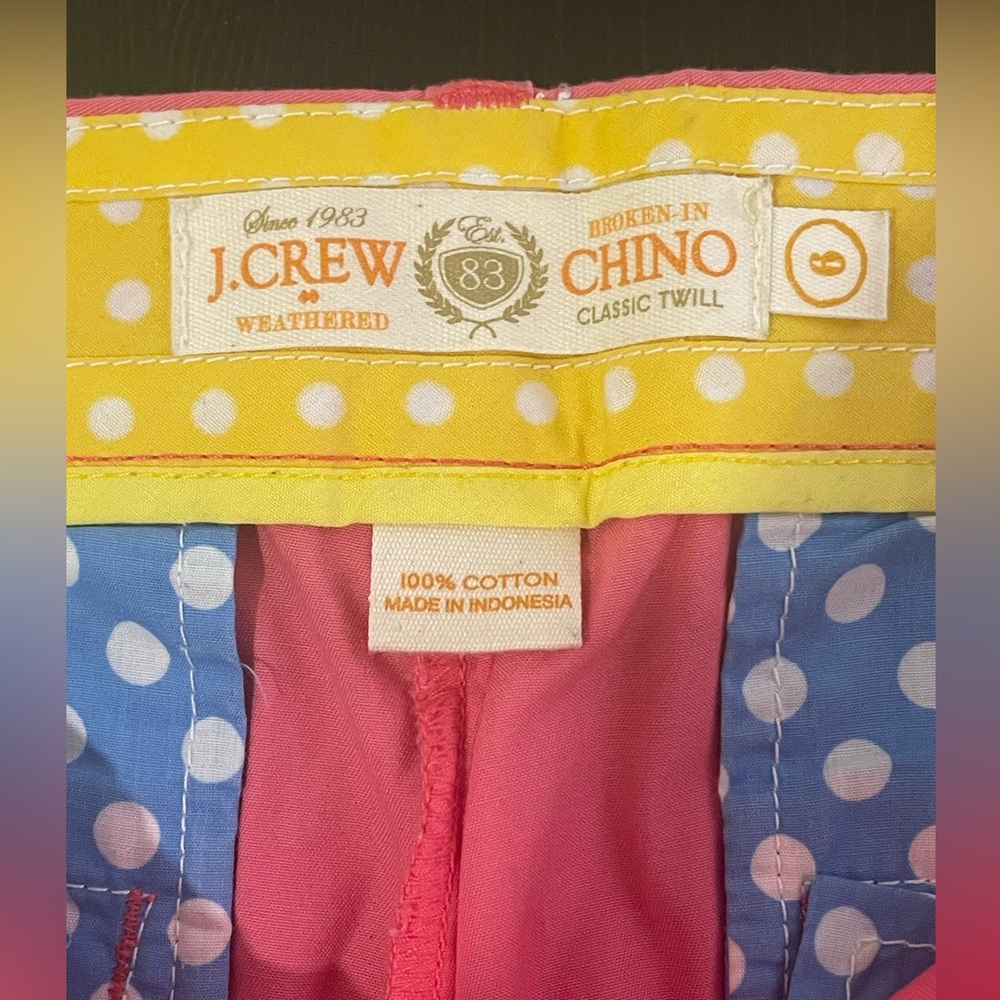 J.Crew 100% Cotton Chino Short. *Excellent Cond.* Size 6 - Picture 2 of 5